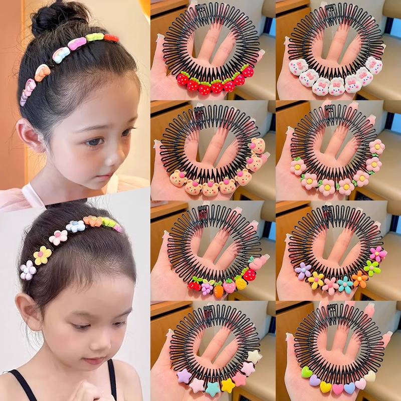 Hair Care Korean Products - Y2k Star Heart Colorful Hair Combs