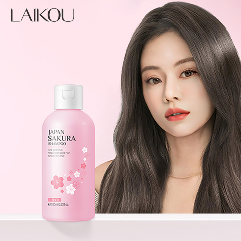 Hair Care Korean Products - LAIKOU Japan Sakura Shampoo Repair Damaged