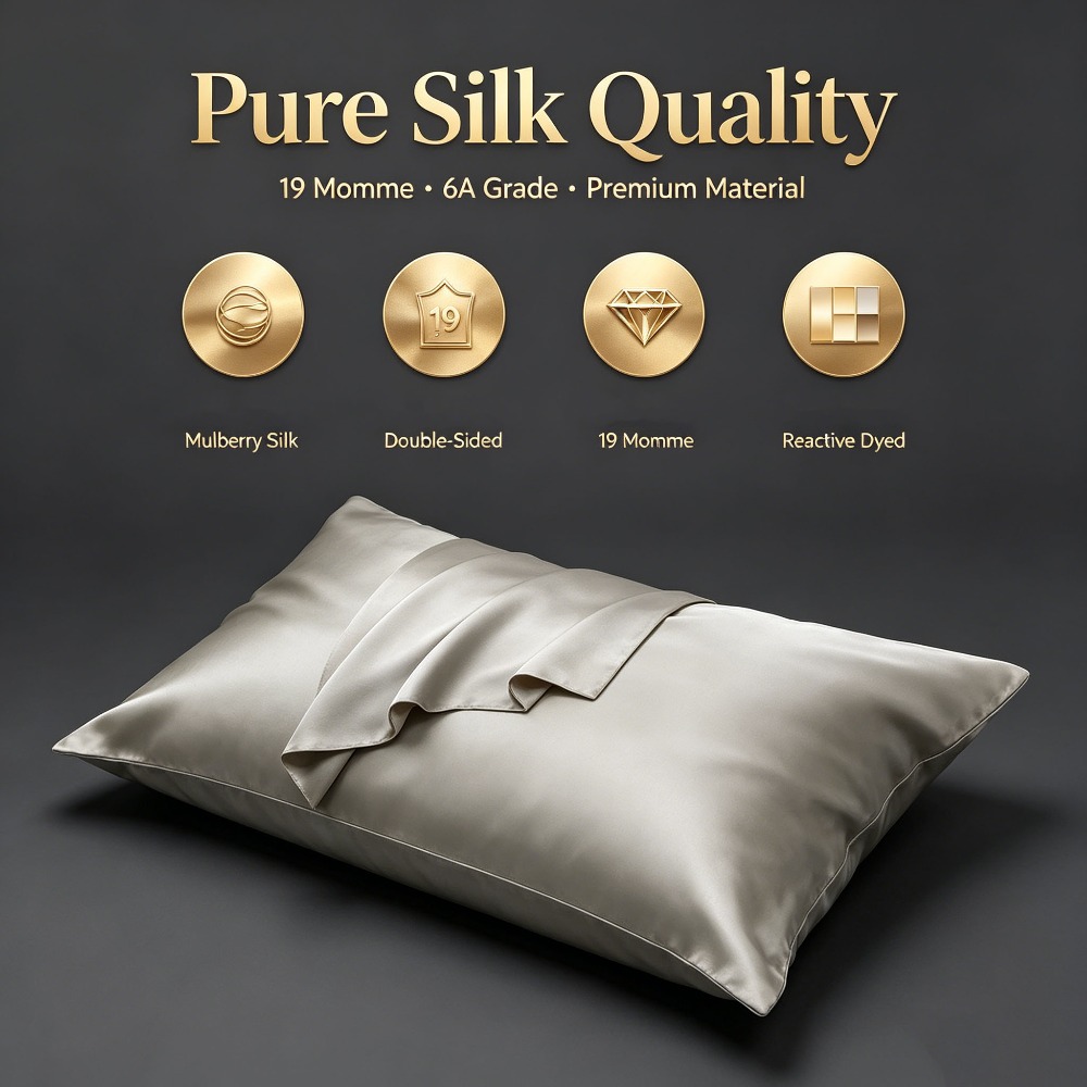 19 Momme Mulberry Silk Pillowc - Hair Care Hospital ulasan dan harga