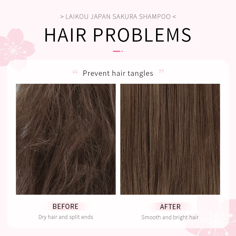 LAIKOU Japan Sakura  Shampoo R - Hair Care Korean Products ulasan dan harga