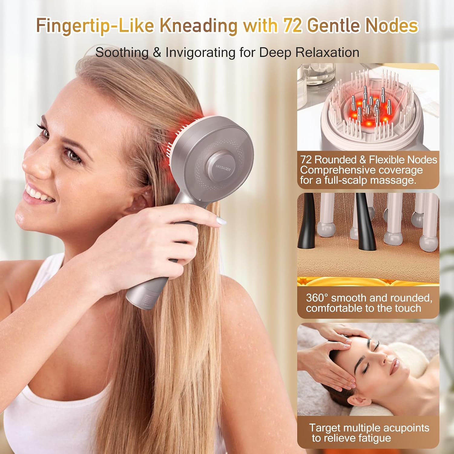 Red Light Scalp Massager Comb  - Hair Care Essential Oil ulasan dan harga