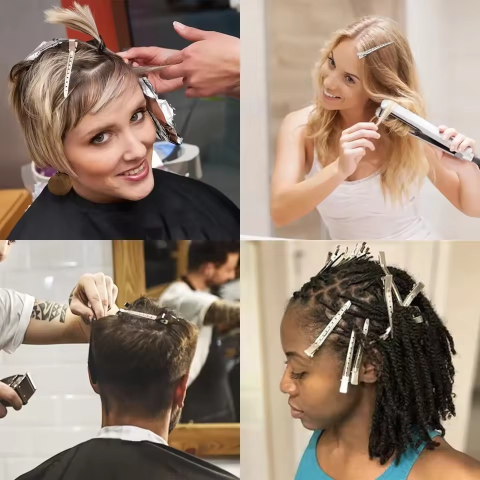 Woman Silver Hair Clips Metal  - Hair Care Guide ulasan dan harga