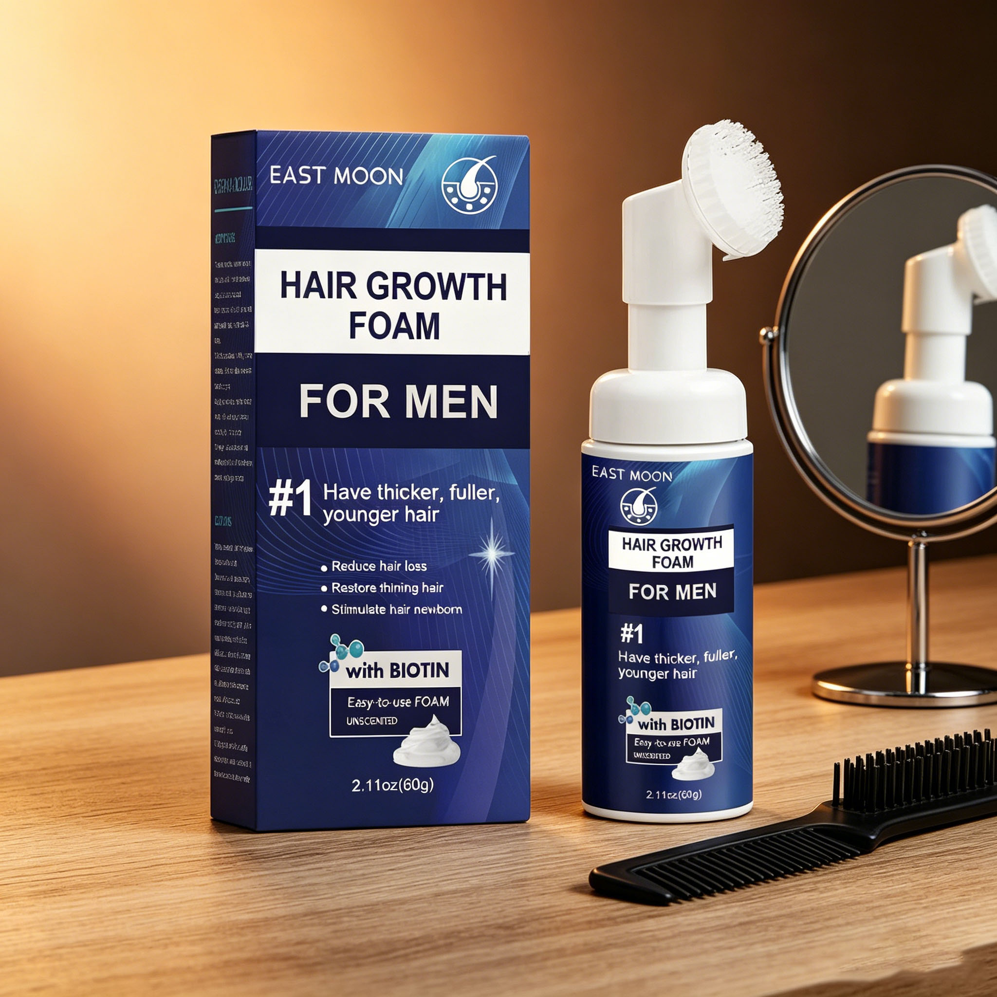 Hair Growth Foam Silicone Brus - Hair Care For Hair Loss ulasan dan harga