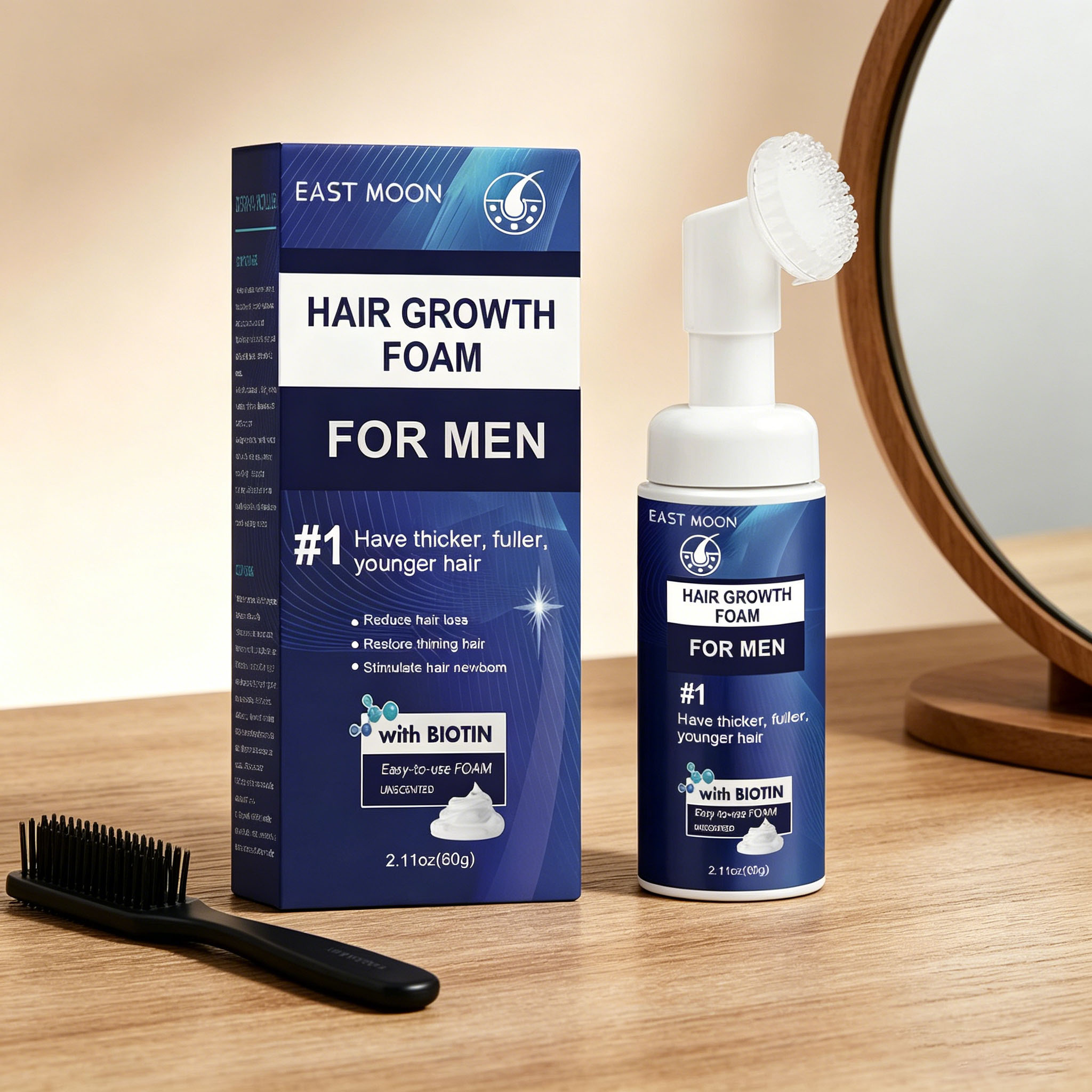 Hair Growth Foam Silicone Brus - Hair Care For Hair Loss ulasan dan harga