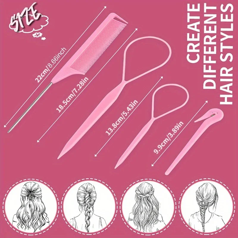 4/5/6pcs Hair Brush Set Hairdr - Hair Care Guide ulasan dan harga
