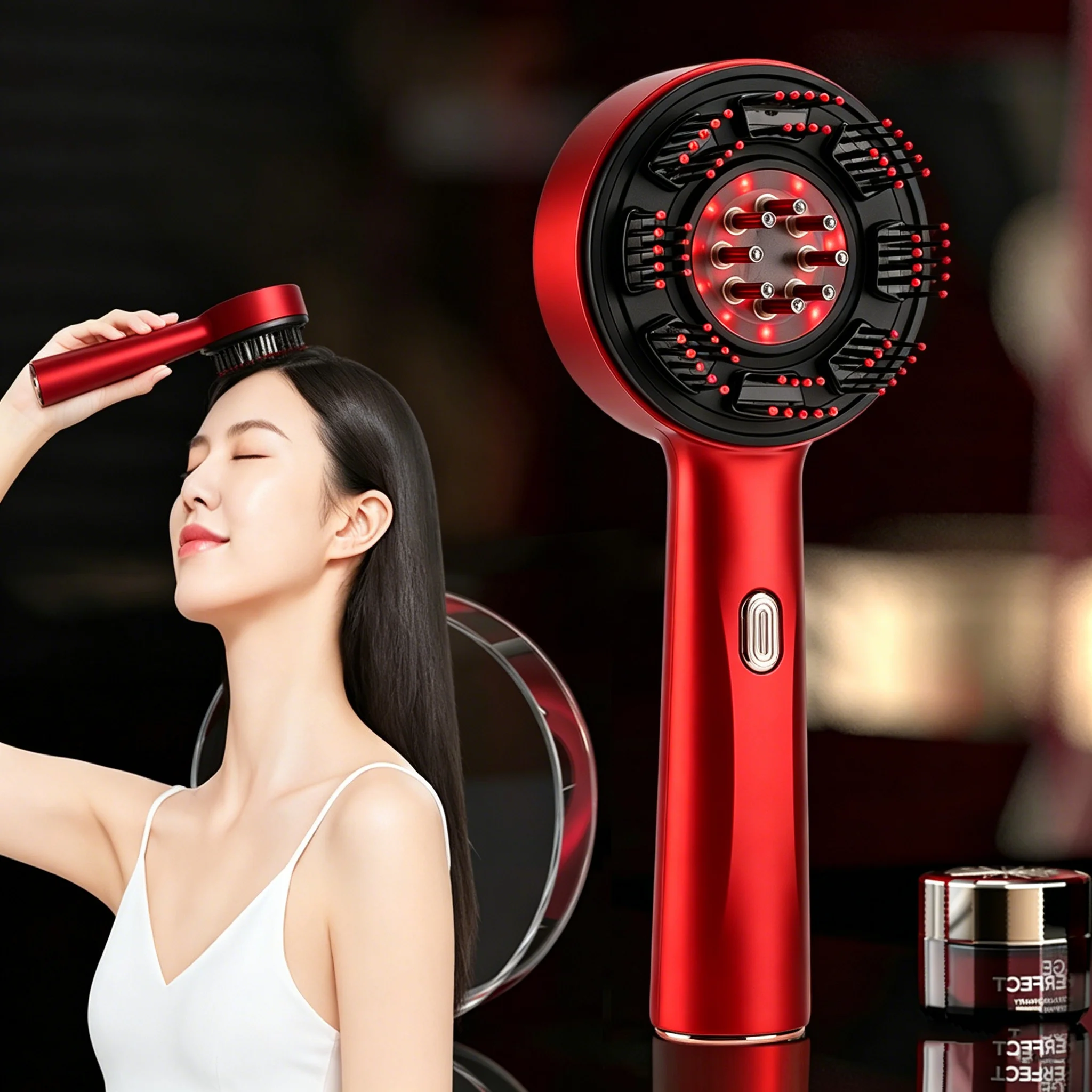 Electric Massage Comb Portable - Hair Care Essential Oil ulasan dan harga