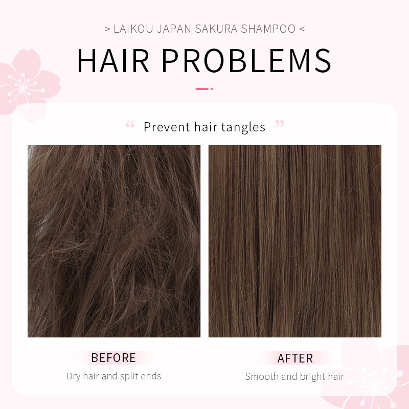 LAIKOU Japan Sakura  Shampoo R - Hair Care Korean Products ulasan dan harga