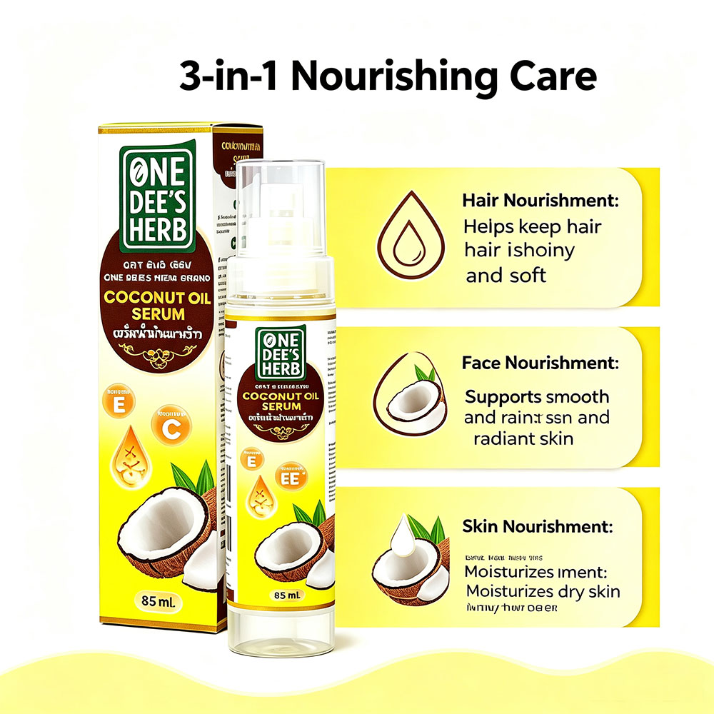 Thailand One Dee's Herb Coconu - Hair Care Vitamin ulasan dan harga