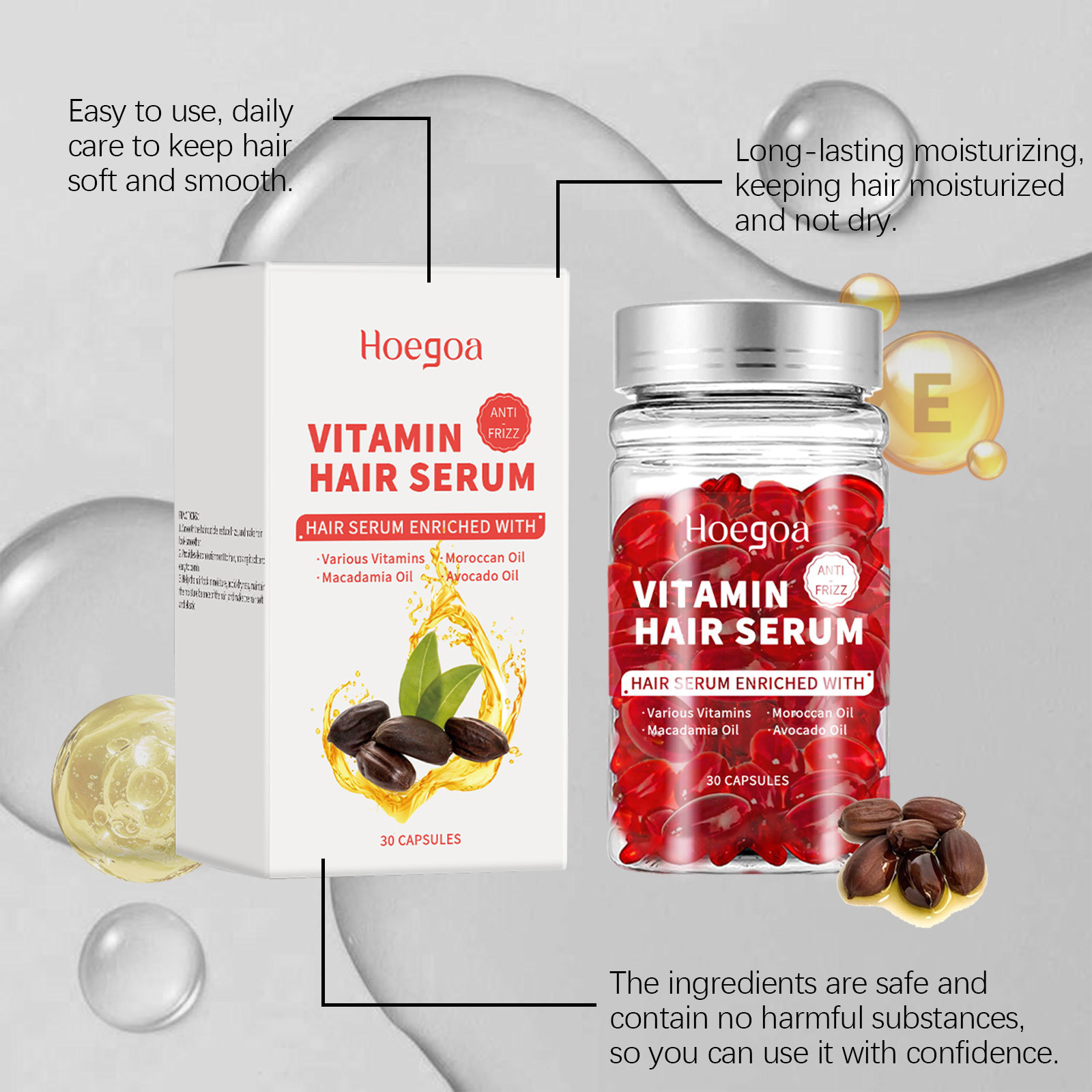 Vitamin Hair Care Serum Capsul - Hair Care Vitamin ulasan dan harga