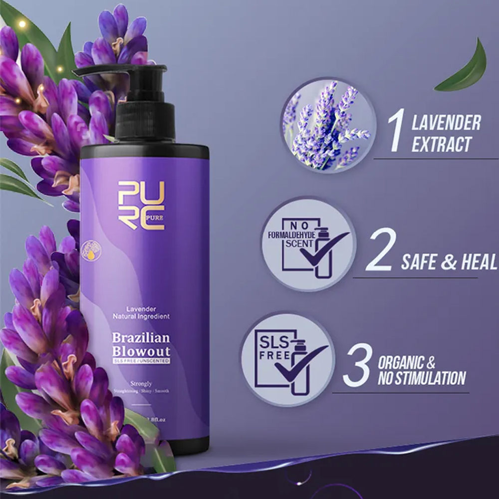 PURC Lavender 12% Brazilian Ke - Hair Care Korean Products ulasan dan harga